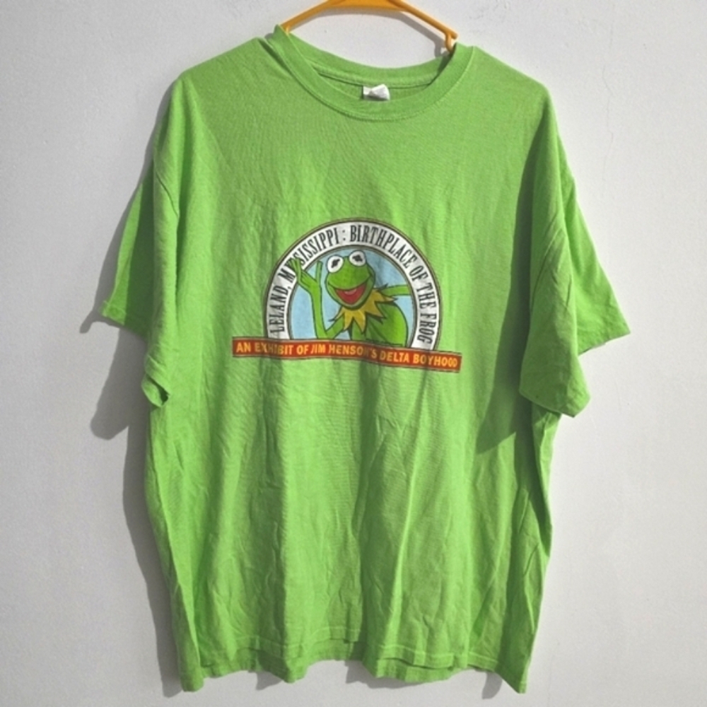 Leland Mississippi Birthplace Of Kermit the Frog Green Short Sleeve T-Shirt XL